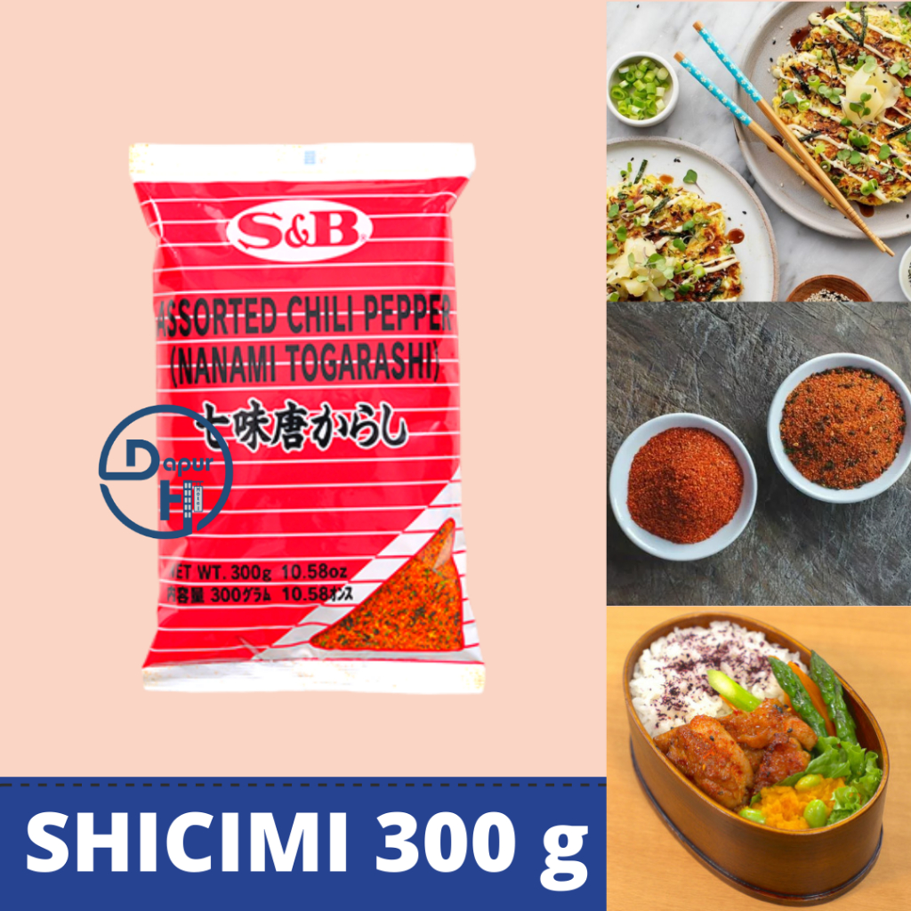 S&B Ichimi Shicimi Togarashi 300 g Bubuk Cabe Import Jepang Chili  Powder for Sushi
