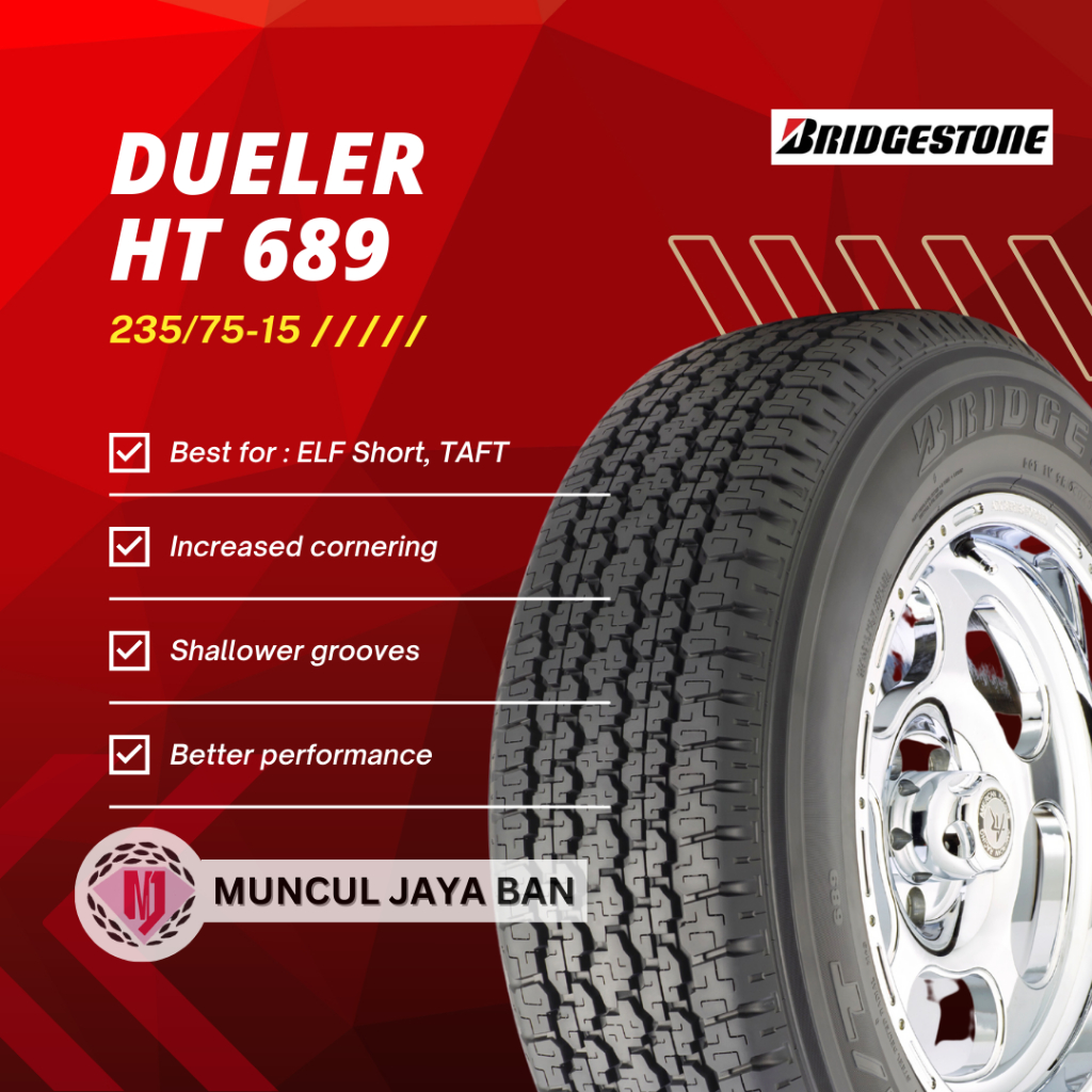 Jual BRIDGESTONE DUELER H/T 689 235/75R15 (ELF) | Shopee Indonesia