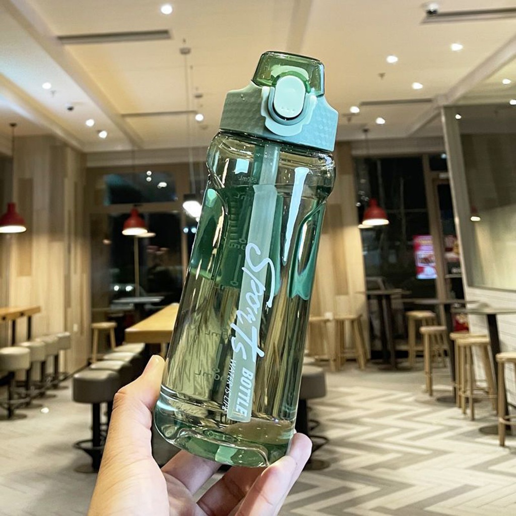 Jual Botol Minum Sport Traveling 750ml Model Flip On - Sedotan | Shopee ...