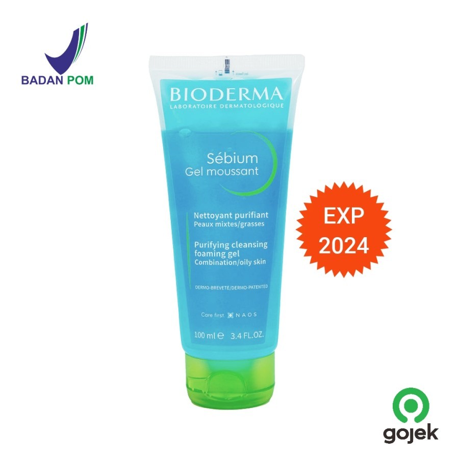 Jual Bioderma Sebium Gel Moussant 100mL 100 mL Oily/Acne Face Wash
