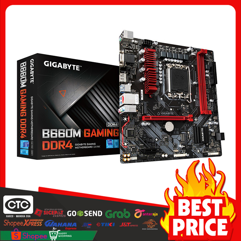 Jual Motherboard Gigabyte B660M GAMING DDR4 (Intel LGA 1700, Gen12