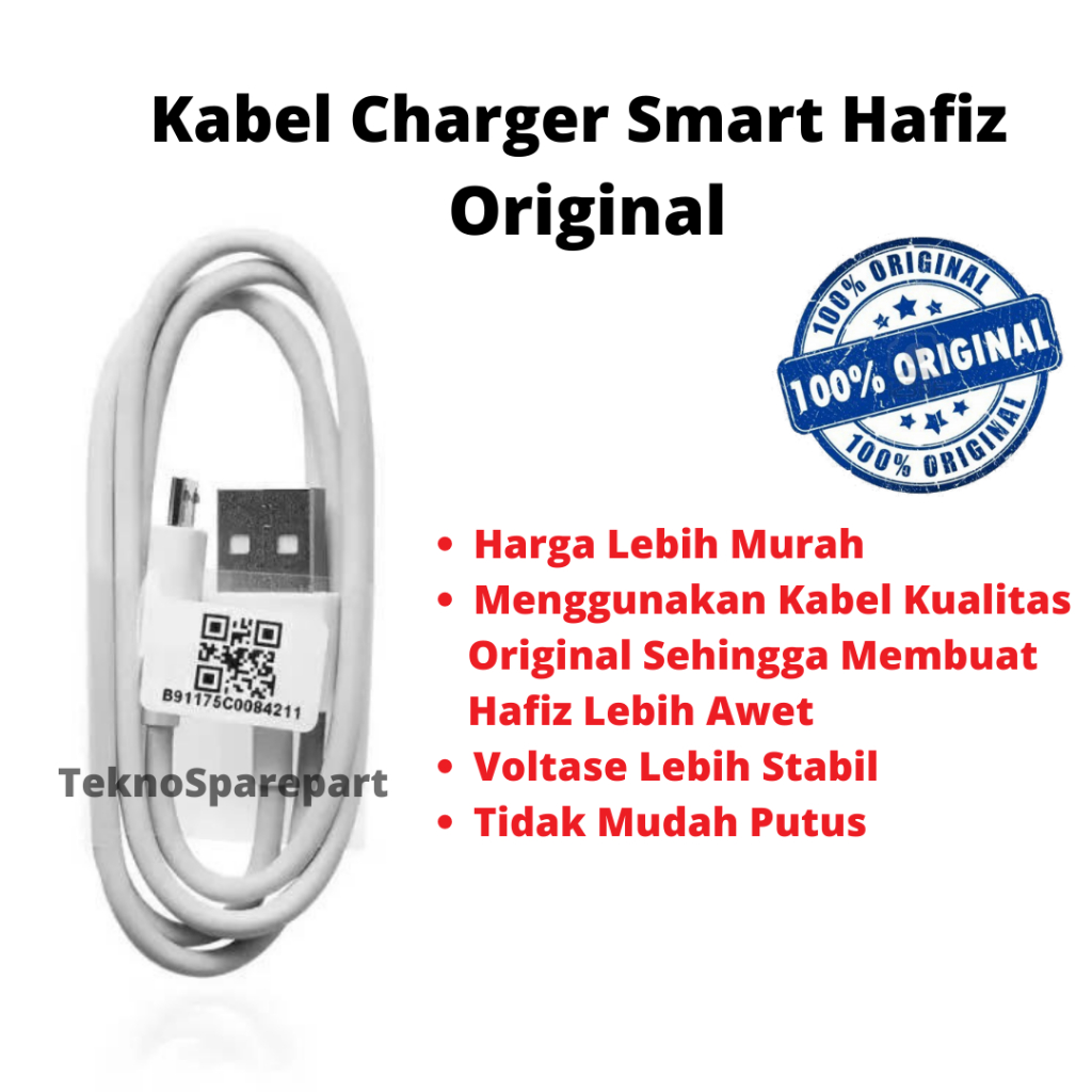 Jual Kabel Cas Charger Casan Smart Hafiz Smarthafiz Hafidz Al Qolam ...