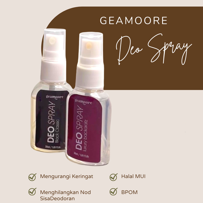 Jual GEAMOORE DEO SPRAY DEODORANT ANTI BAKTERI Shopee Indonesia