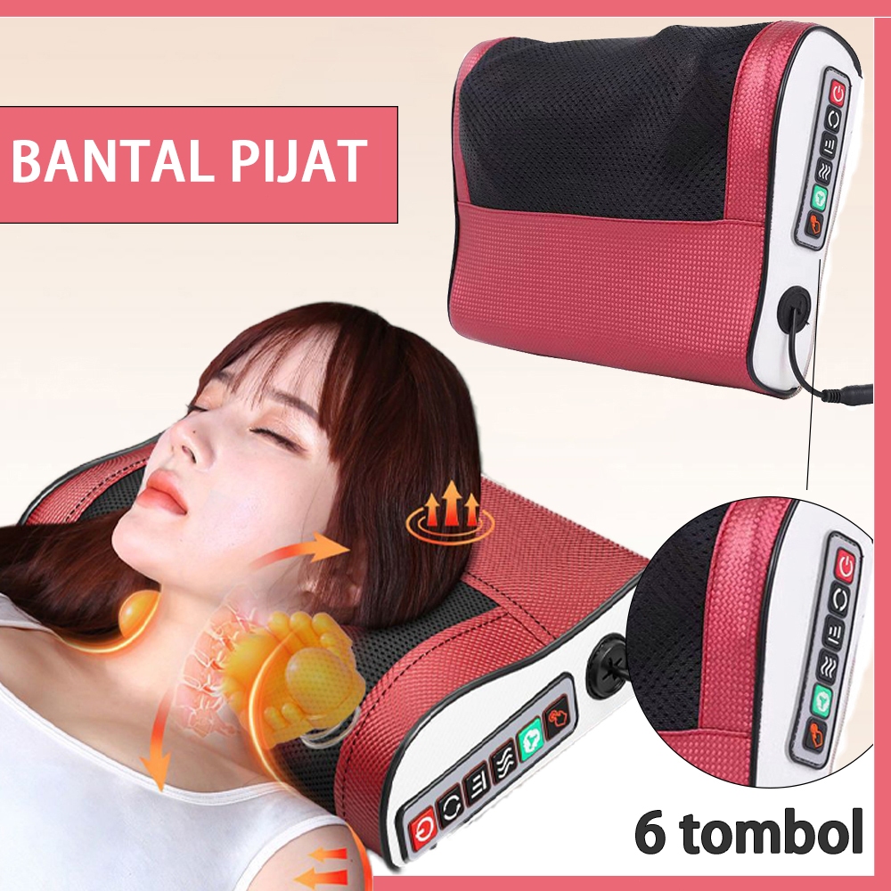 Jual Bantal Pijat Dan Tulang Belakang Leher Multifungsi 6 kunci Bantal