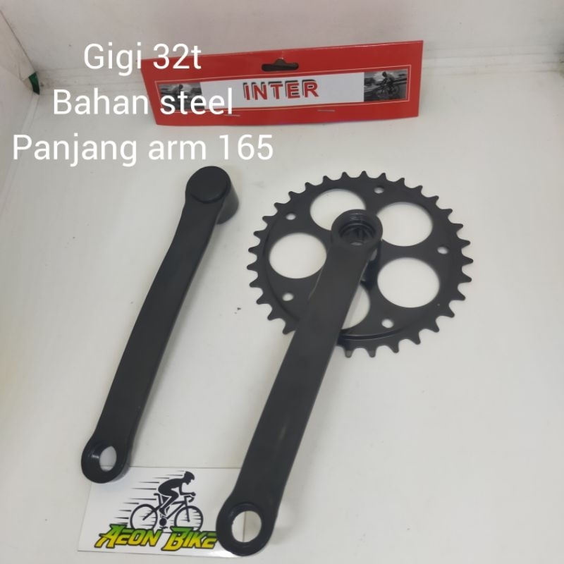 Jual crank gear gir rotel engkolan inter 32t sepeda mini BMX dll bahan ...