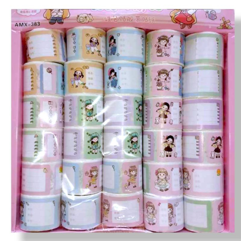 Jual MAINAN SOLASI LABEL BUKU / 1 ROLL SOLASI LABEL MOMO / SOLASI ROLL ...