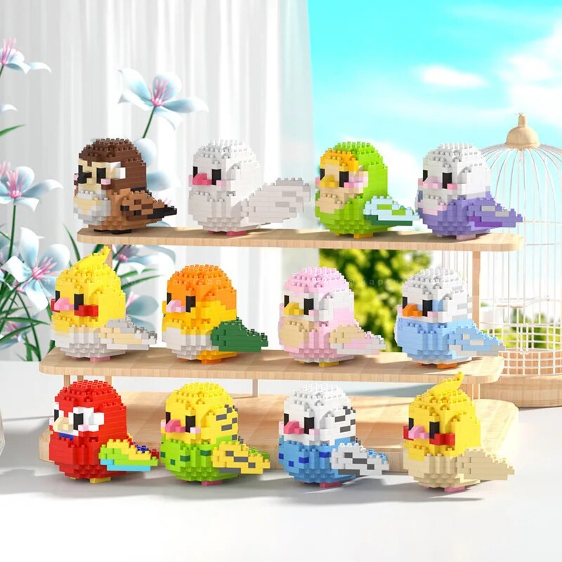 Jual Nano Block Cute Birds Series / Mainan Blok Balok Susun Bricks