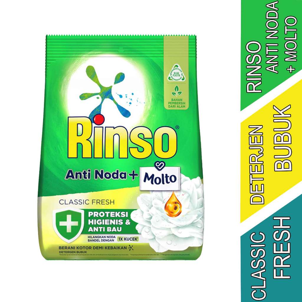 Jual Aroma Classic Fresh - Rinso + Molto - Sabun Deterjen Bubuk - 1.8kg ...