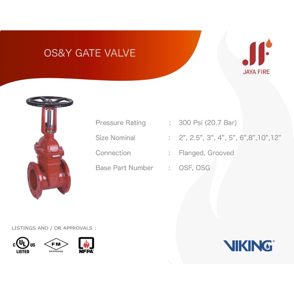 Jual VIKING OS&Y Gate Valve 3" Shopee Indonesia
