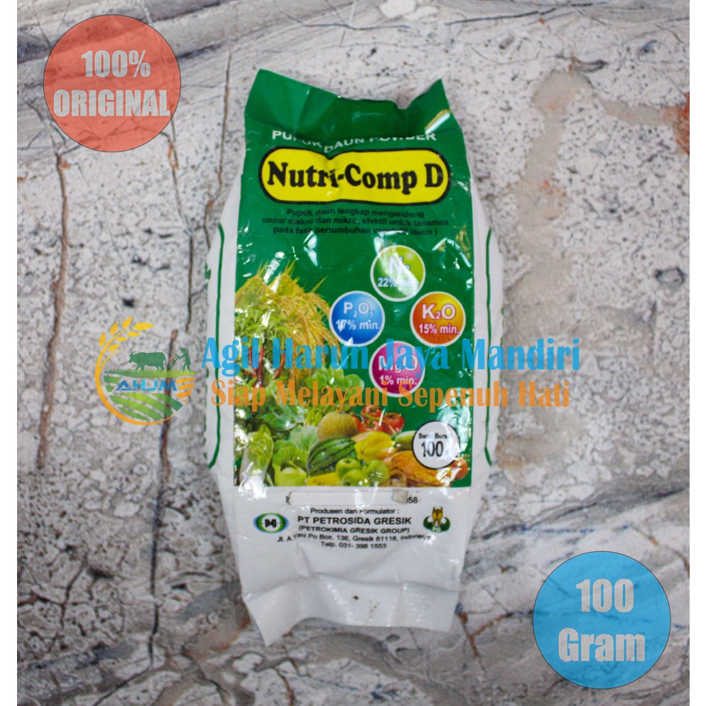 Jual Pupuk Anorganik Nutricomp/Nutri-comp Kemasan 100 Gram Pupuk Daun ...