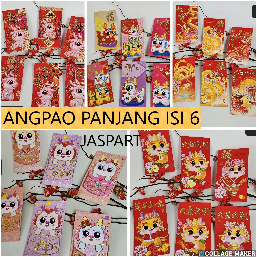 Jual ANGPAO HONG BAO IMLEK PANJANG SHIO NAGA 2024 ANGPAO PANJANG IMLEK ...