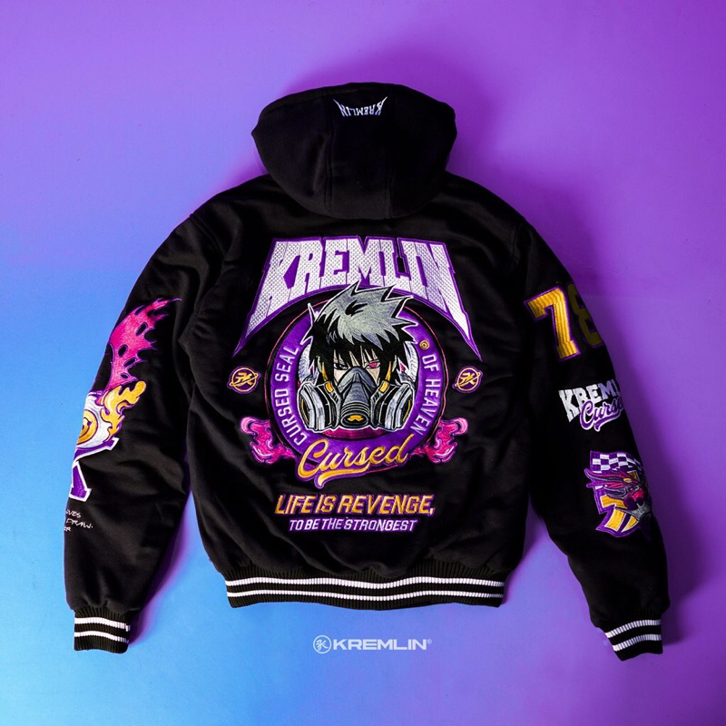 Jual KREMLIN | VARSITY JACKET HOODIE REVENGE SIZE XL | Shopee Indonesia