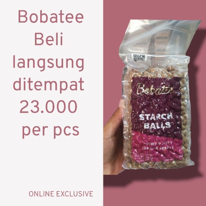 Jual Buble Pearl Tapioka Boba Bobatee Kg Tepung Tapioka Boba Brown Sugar Shopee Indonesia