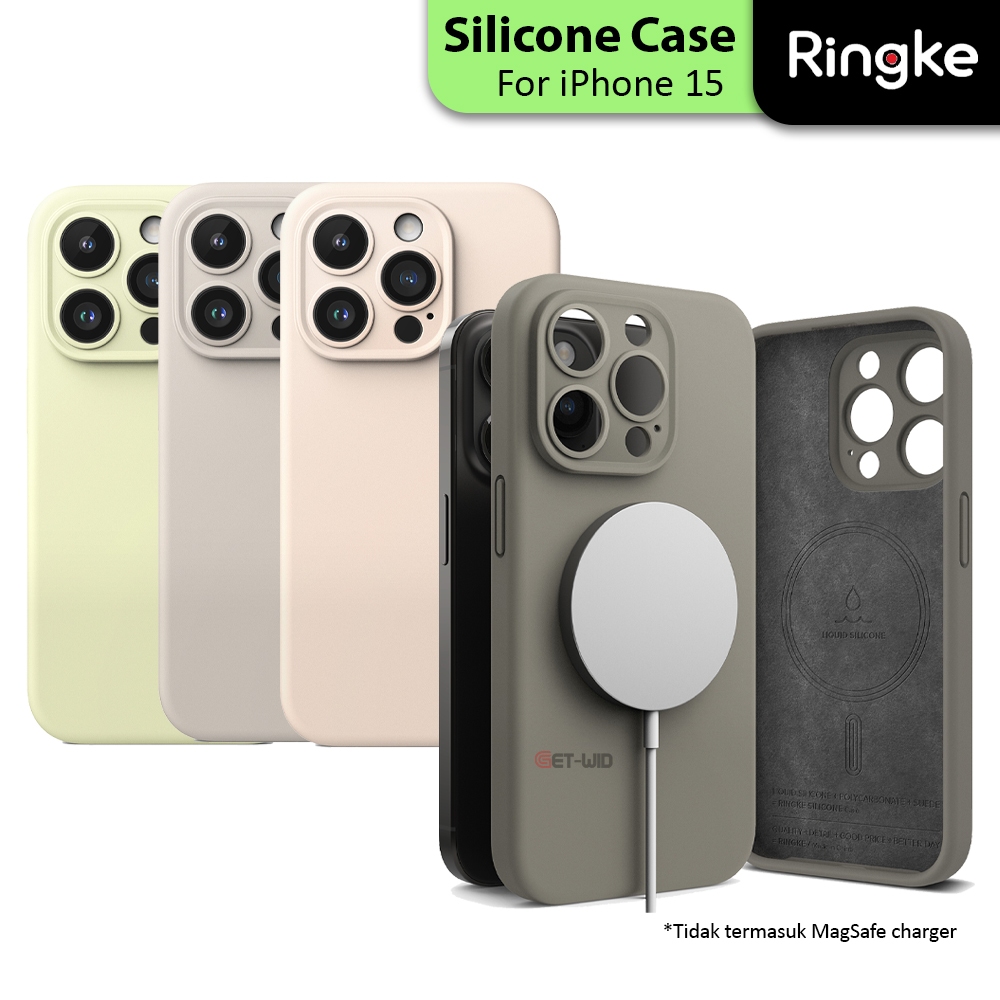 Jual Case IPhone 15 Pro Max Plus Ringke Silicone Magnetic Soft Casing ...