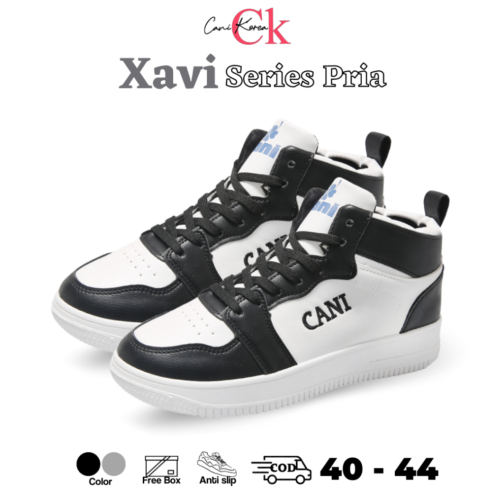 Jual Canikorea Free Box Size Xavi Sepatu Pria Sneakers Ankle High Kasual Fashion