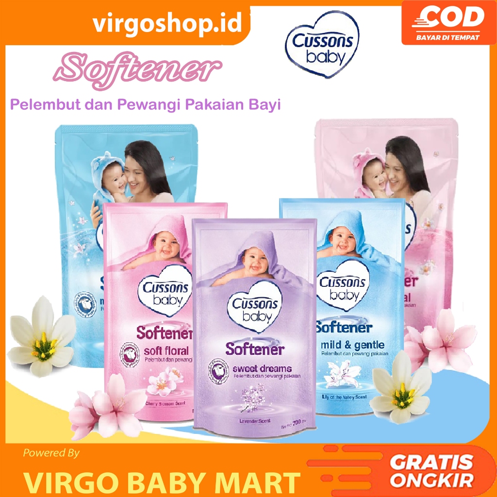 Jual Cussons Baby Softener Mild & Gentle / Sweet Dreams / Soft Floral ...