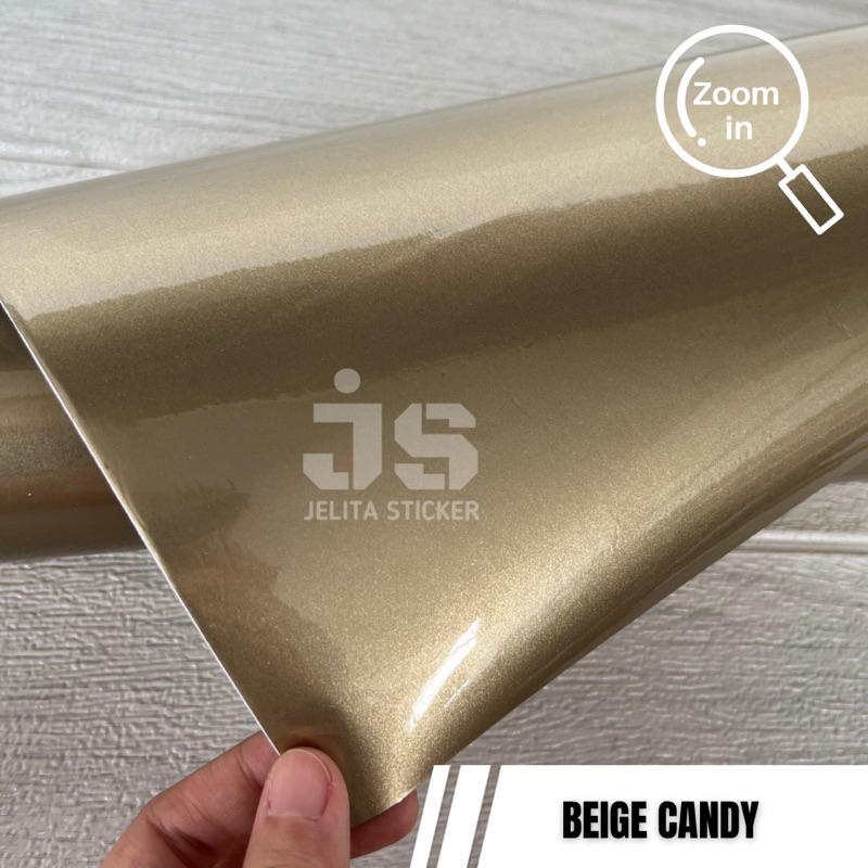 Jual Sticker Beige Candy / Skotlet Gold Beige Mettalic Glossy Kilap ...