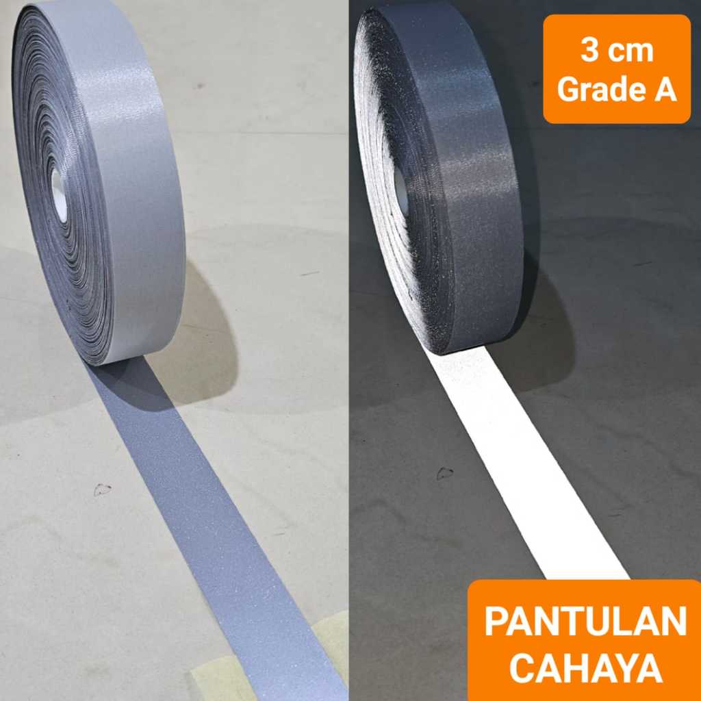 Jual Pita Scotlight Kain Grade A 1,25 inch/3 cm @100 meter Reflektor ...