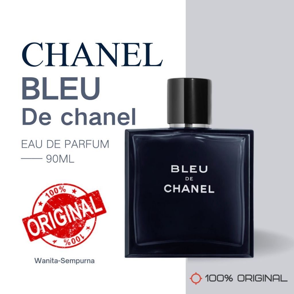 Bleu De Chanel Eau de Parfum EDP Spray for Men pria parfum(100%ORI)/ parfum  pria EDT 90 ML