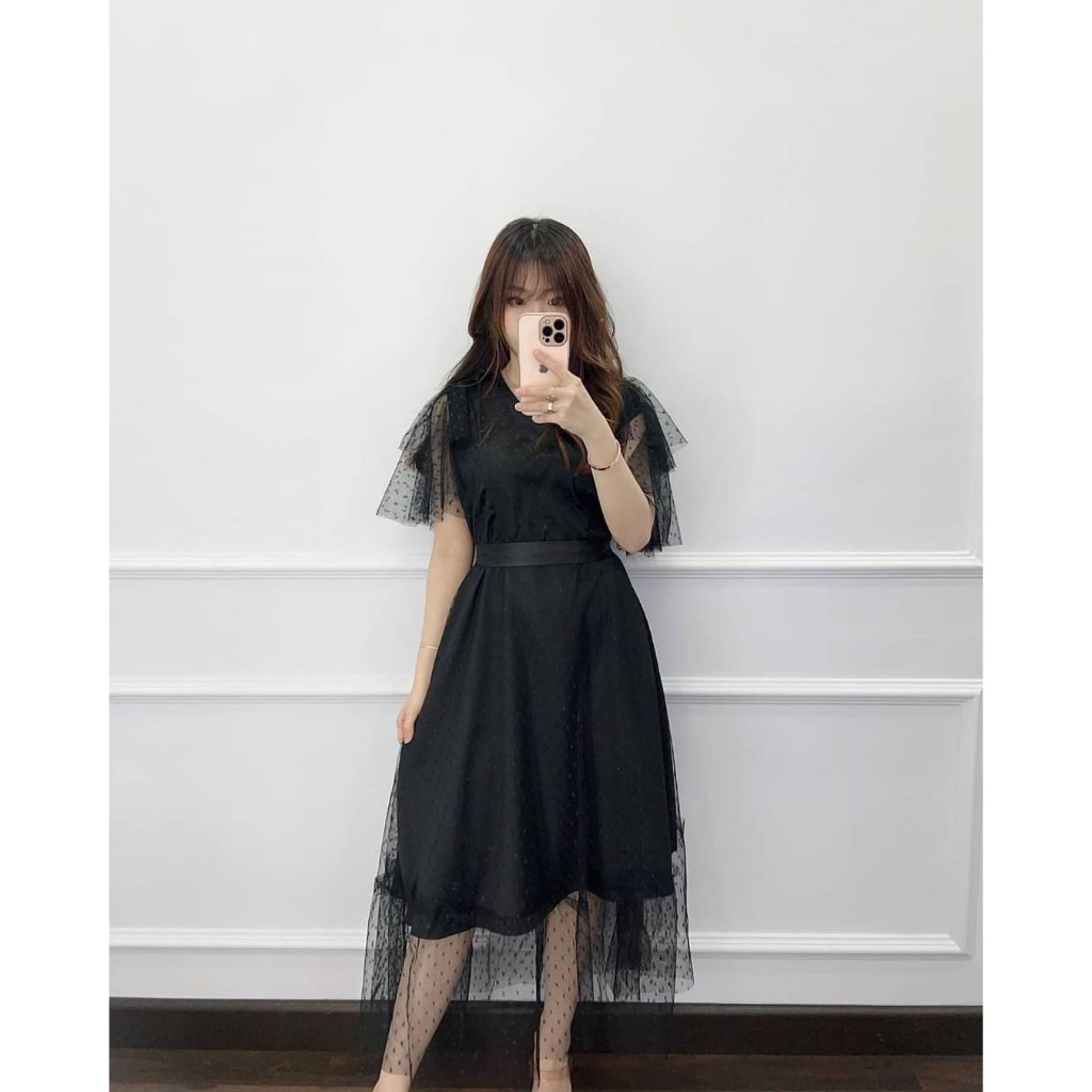 Jual REFIELLA RUFFLE M L XL Dress Pesta Kondangan Natal Gaun Pesta
