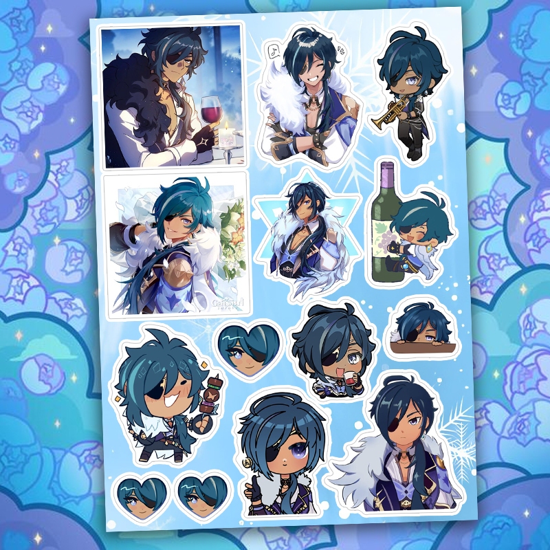 Jual KAEYA ALBERICH Cyro Genshin Impact Cavalry Captain Stickers ...