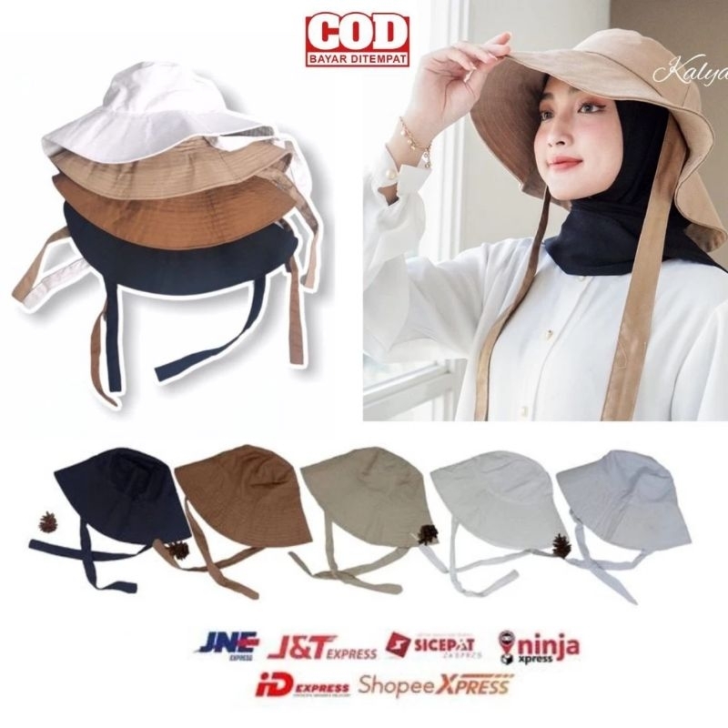 Jual READY WIDE BUCKET HAT / BUCKET PANTAI SELEBGRAM / BUCKET HAT ...