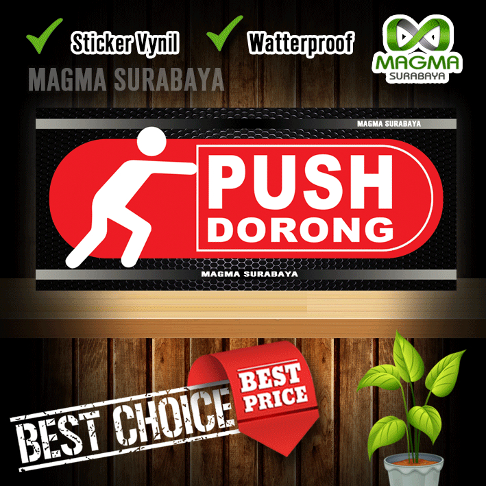 Jual Stiker Pintu Tarik Dorong Shopee Indonesia