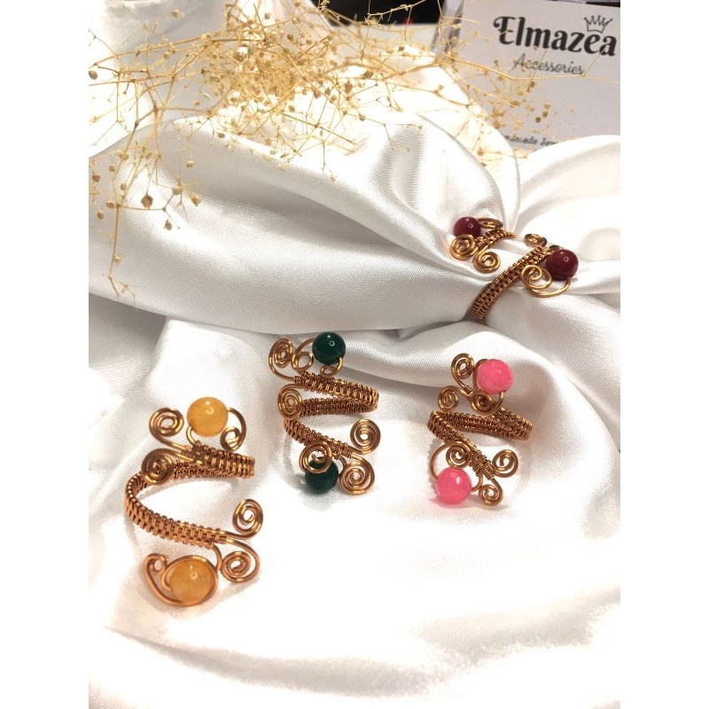 Jual Ring hijab wire etnik batu alam | Shopee Indonesia