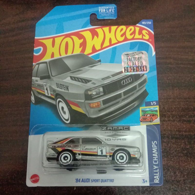 Hot Wheels '84 Audi Sport Quattro Zamac - Rally Champs Series 1:64 Scale Die Cast Car