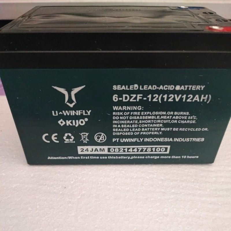 Jual aki motor sepeda listrik uwinfly | Shopee Indonesia