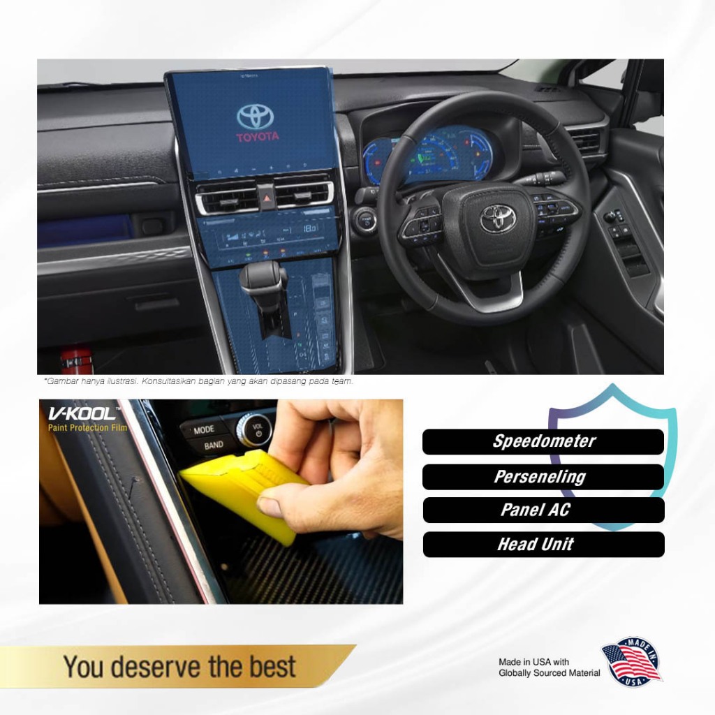 Jual V-KOOL PPF Interior Protector Toyota Innova Zenix Type G - Full ...