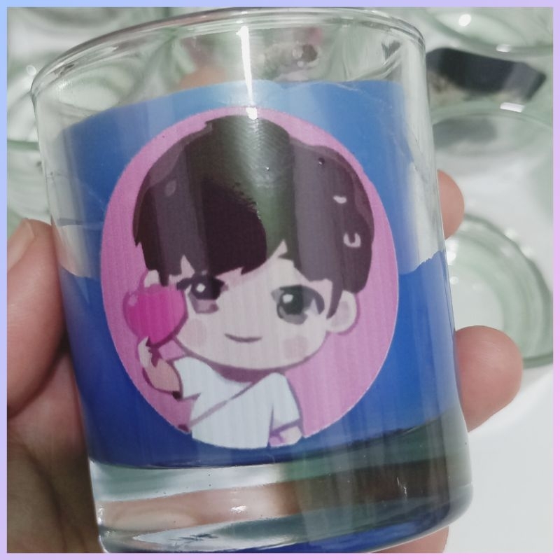 Jual lilin aromaterapi scented candle special BTS sticker | Shopee ...