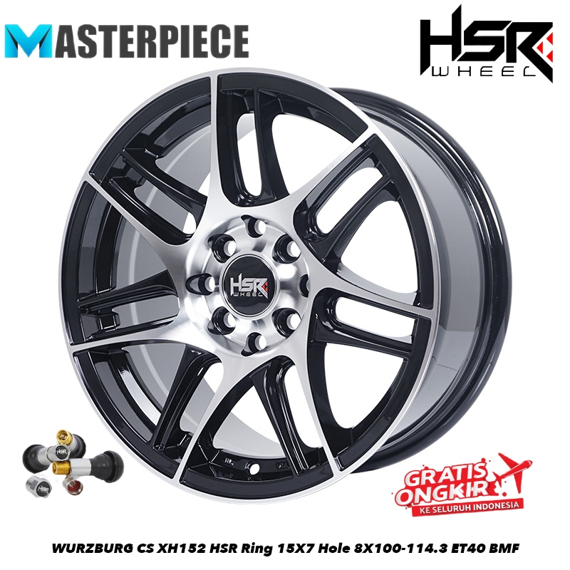 Jual VELG MOBIL R15 WURZBURG CS XH152 HSR R15X7 H8X100-114,3 ET40 BMF ...