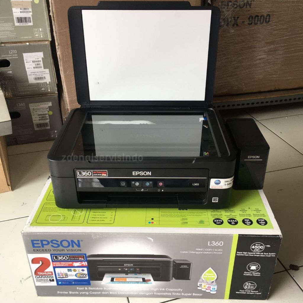 Jual Printer Epson L360 print scan copy A4 Second Bergaransi gosend ...