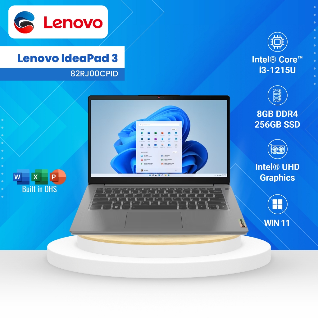 Jual Lenovo Ideapad 3 14iau7 Intel Core I3 1215u 8gb 256gb W11 82rj00cpid Shopee Indonesia 4528