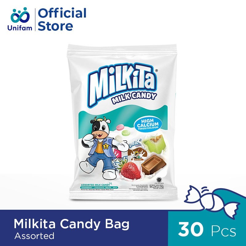 Jual Milkita Candy Melon Milk Candy Premium 1 Bag Isi 30pcs 4gr