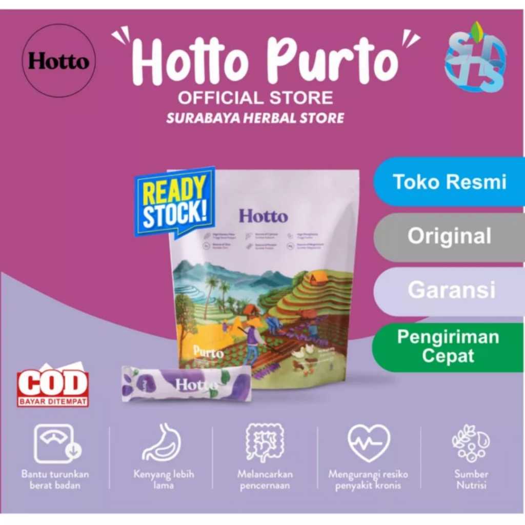 Jual Hotto Purto Multigrain Minuman Sehat Rendah Kalori Obat Asam Lambung Dan Susah Bab Hotto 2416