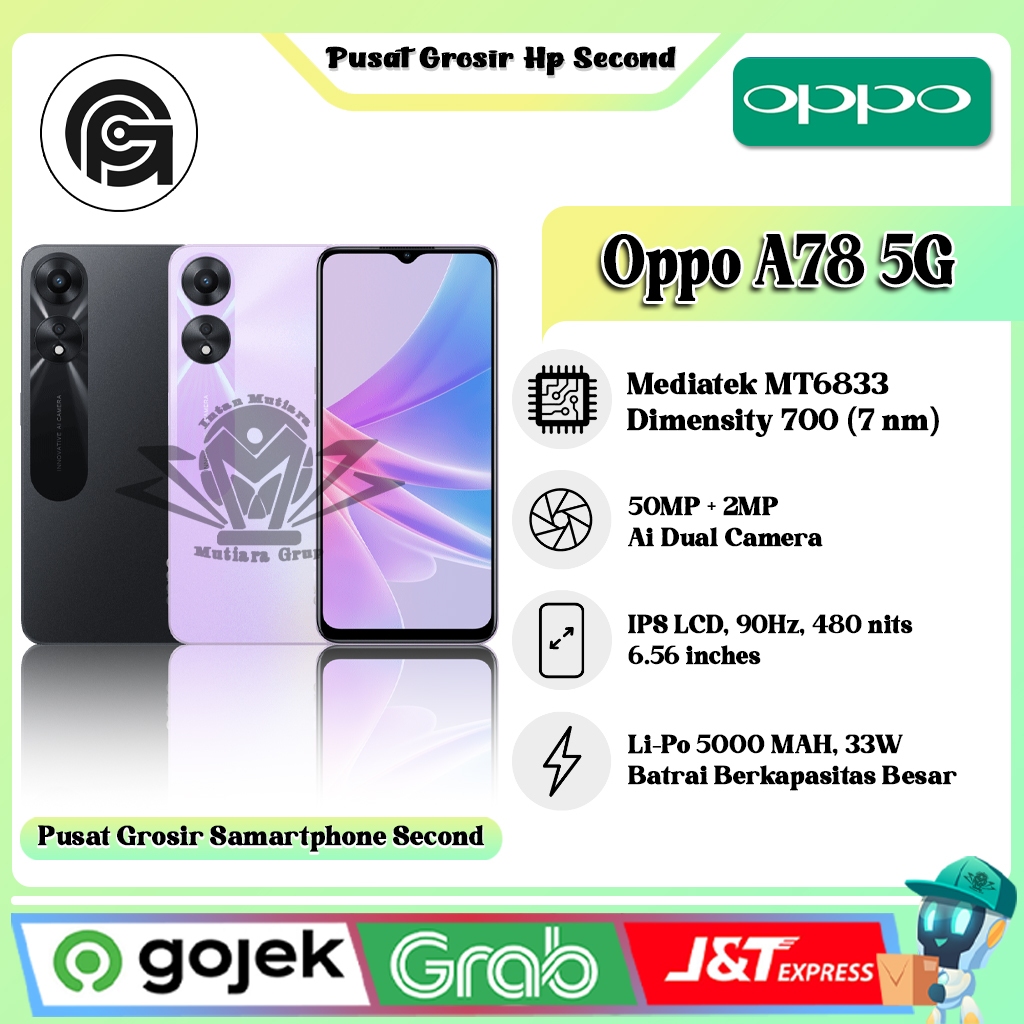 Jual Oppo A78 4G | 5G Ram 8/128GB | Ram 8/256GB (Second) | Shopee Indonesia