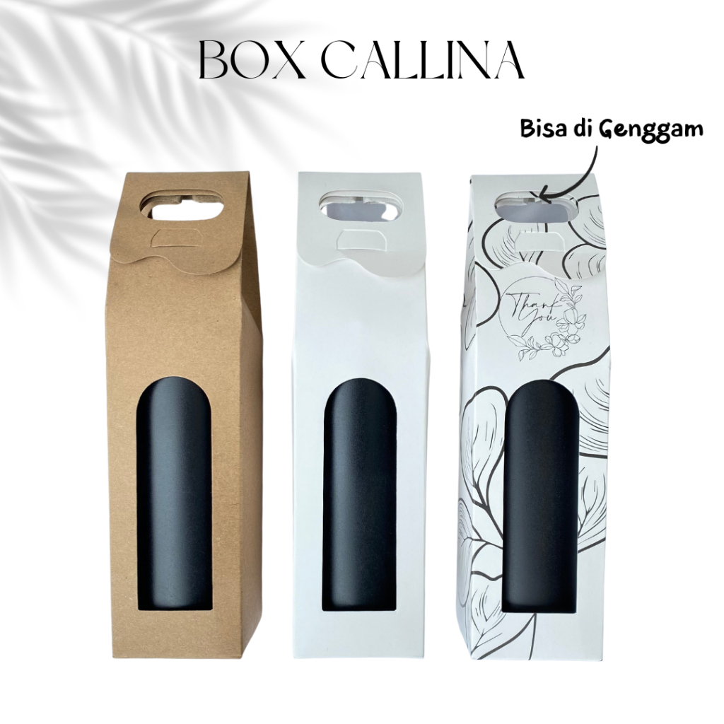 Jual BOX DUS KEMASAN PACKAGING SOUVENIR BOTOL TUMBLER AESTHETIC ...