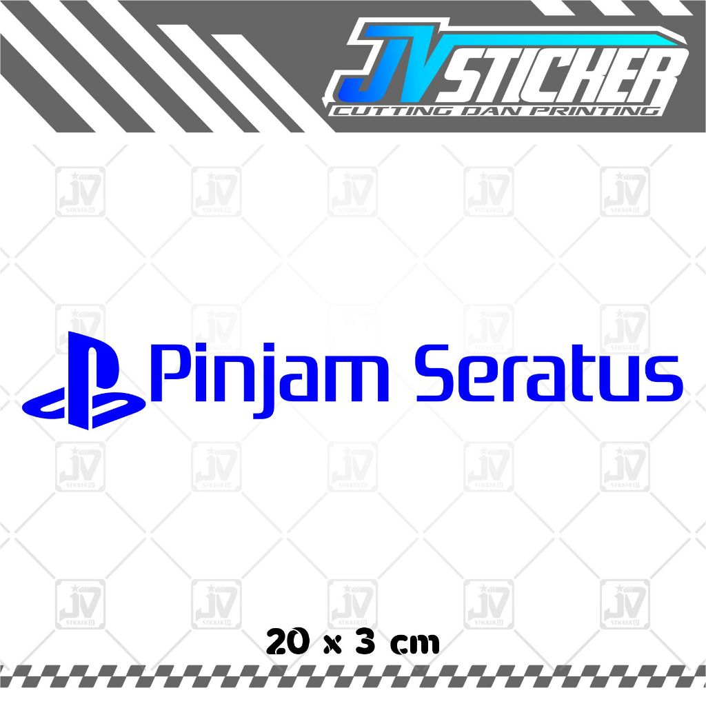 Jual sticker pinjam seratus cutting sticker motor murah ps | Shopee ...