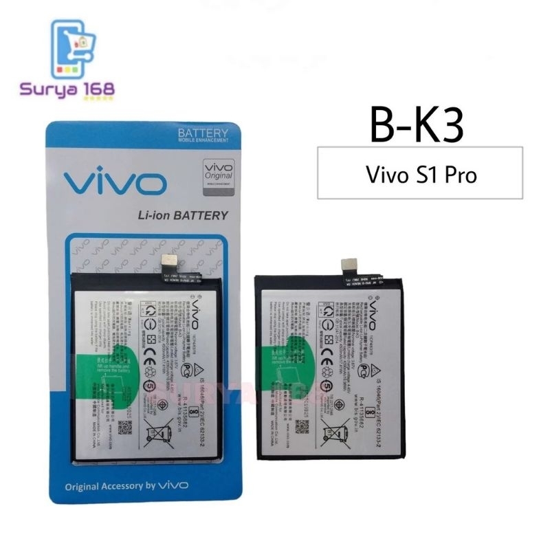 Jual BATTERY BATERAI BATTERE BATRE VIVO S1 PRO B-K3 BK3 BK-3 | Shopee