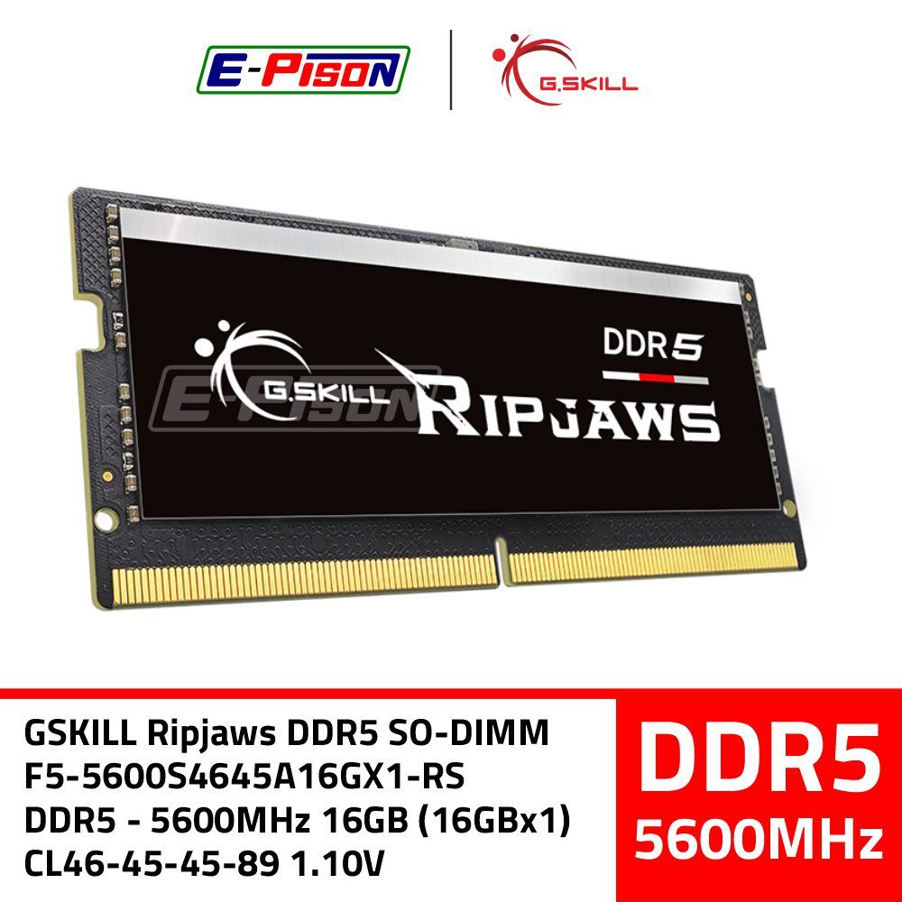 Jual RAM Laptop DDR5 16GB (16GBx1) 5600MHz GSkill Ripjaws DDR5 SO-DIMM ...