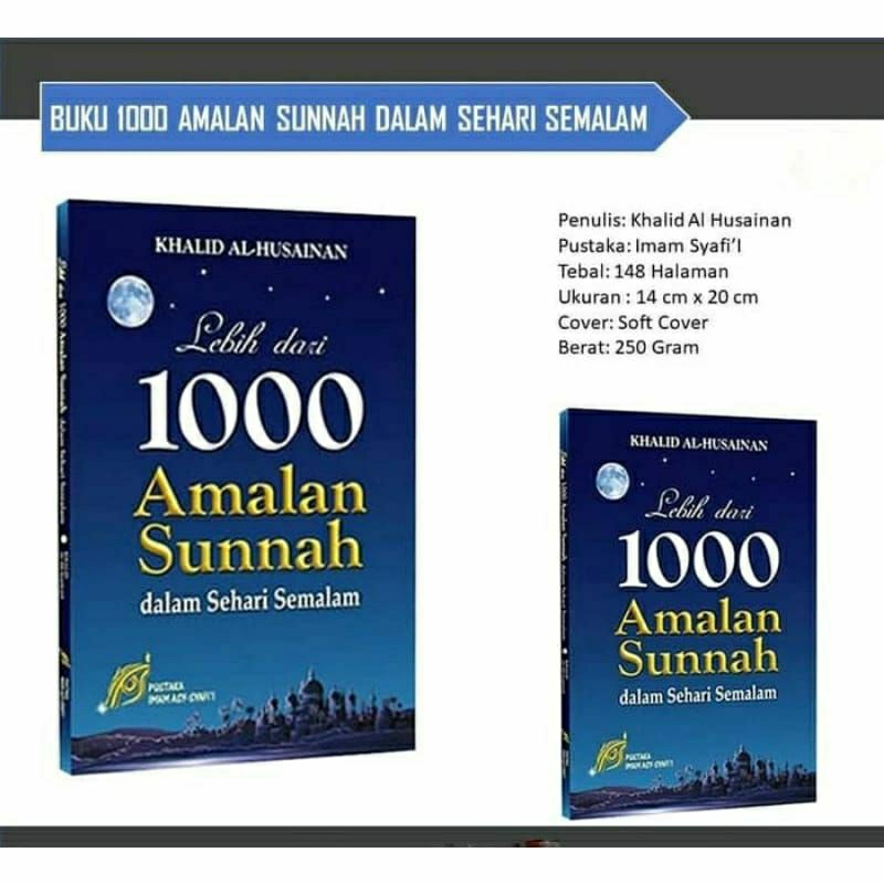 Jual Buku 1000 Amalan Sunnah Dalm Sehari Semalam Pustaka Imam Syafii