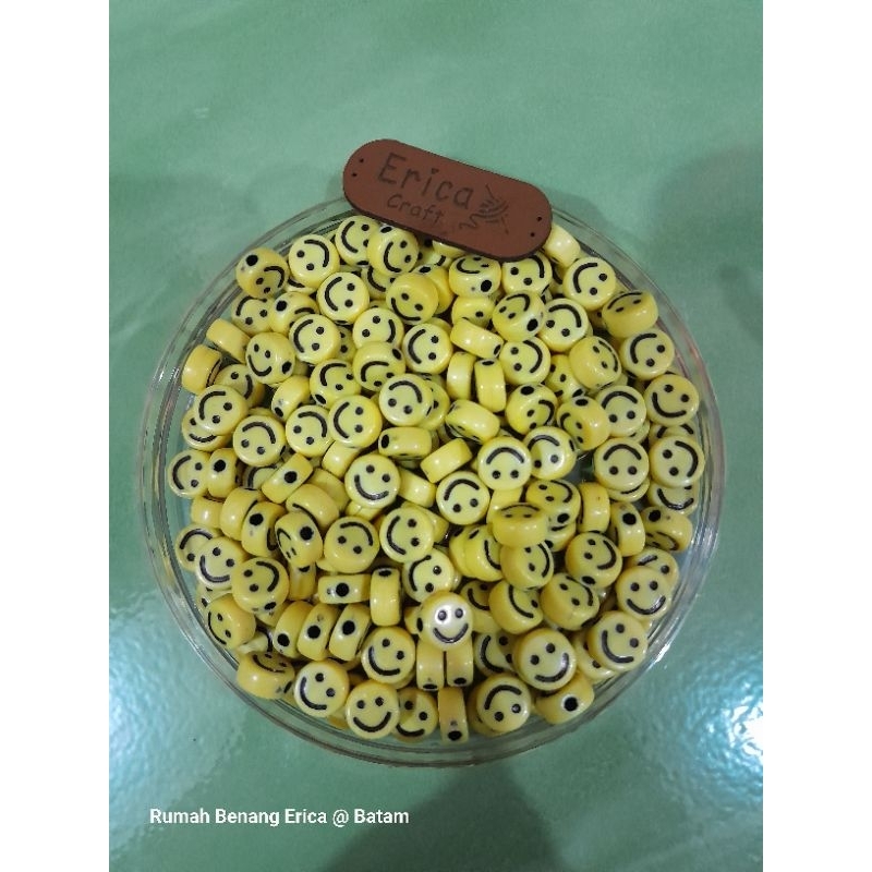 Jual Manik Manik Mote Smile Kuning | Shopee Indonesia