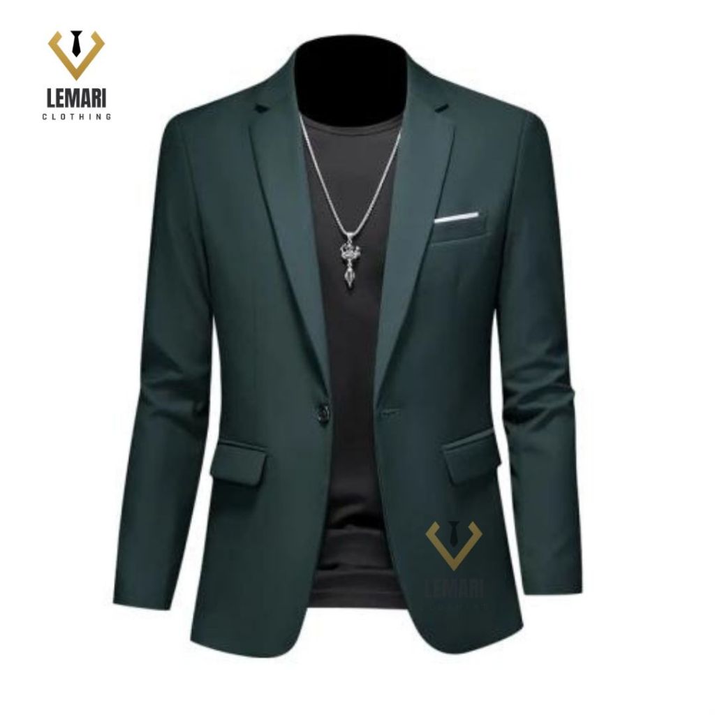 Jual Jas Blazer Formal Pria Kancing Satu Slim Fit Premium Wisuda ...