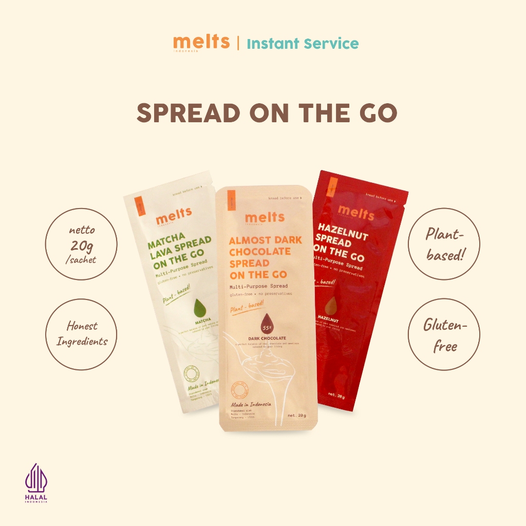 Jual Instant Service - Melts On The Go - Spread Sachet (Less Sugar ...