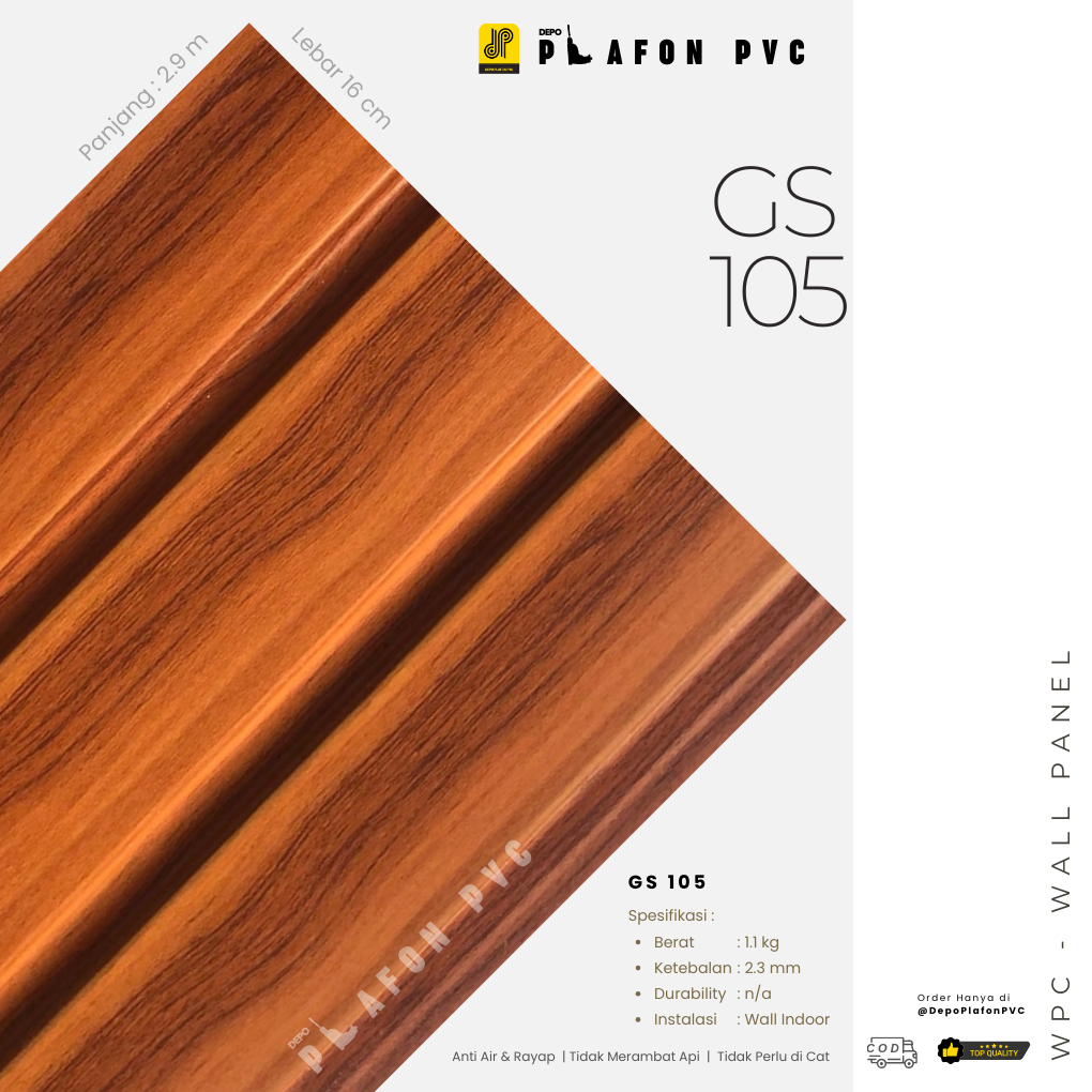 Jual WPC Panel - Wall Panel GS | Shopee Indonesia