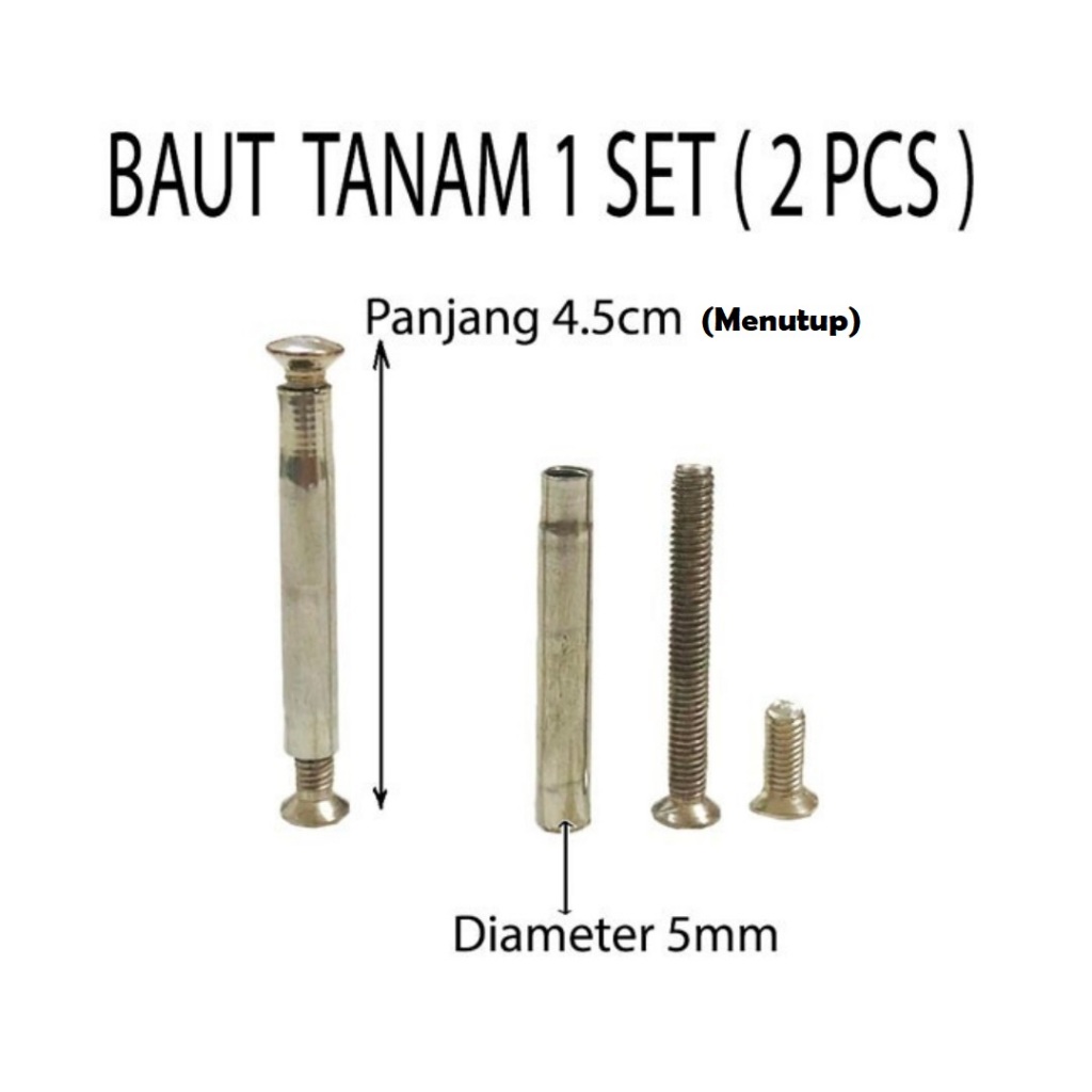 Jual Baut Tembus Penguat Handle Pintu Rapat | Shopee Indonesia