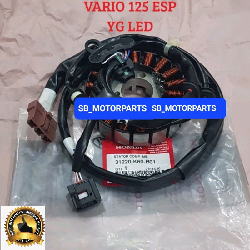 Jual SPULL SPUL STATOR ASSY VARIO 125 F1 ESP LED ORISINIL AHM DIJAMIN