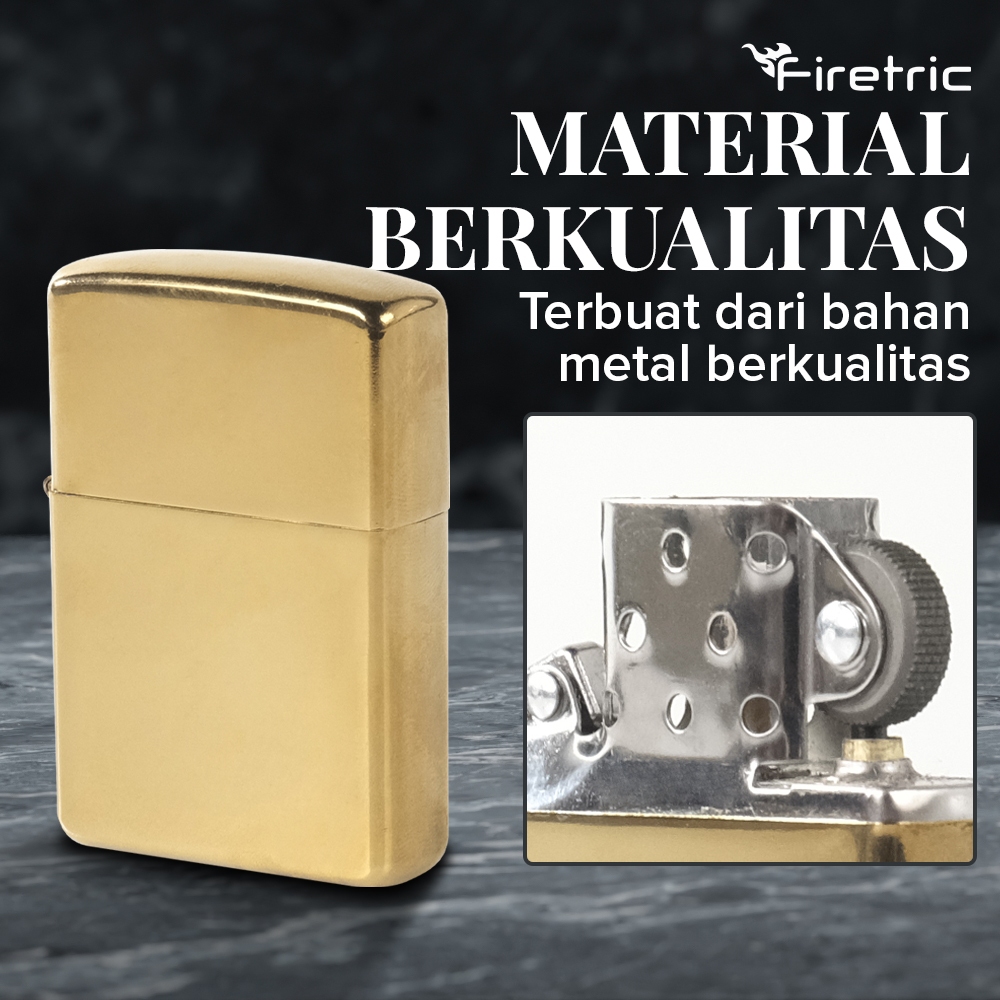 Jual Firetric Korek Api Minyak Tanah Model Minimalis - ZR006 - Golden ...